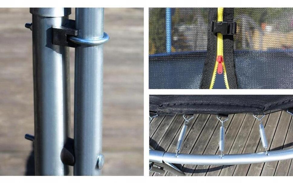 Trampolina ogrodowa z siatką wewnętrzną 10 FT 312 cm Explay Corciano