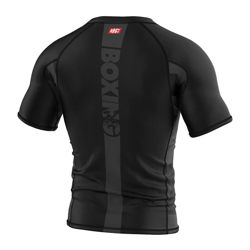 Rashguard  męski z krótkim rekawem na siłownię Extreme Hobby BOLD BOXING