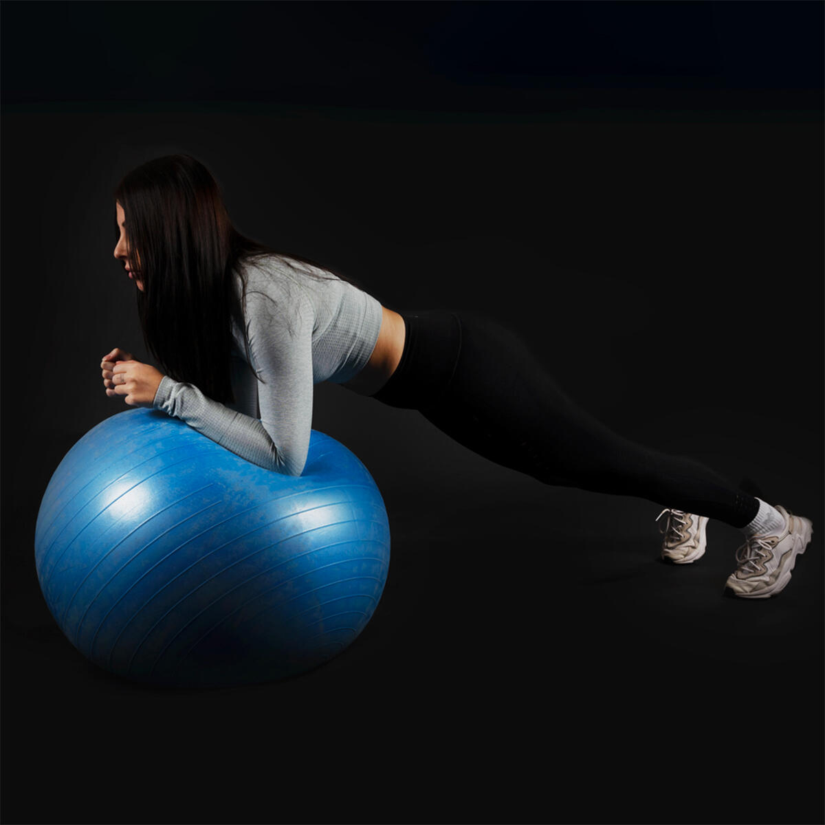 Swiss Ball yoga en fitness met opblaaspomp JustFit 4/5