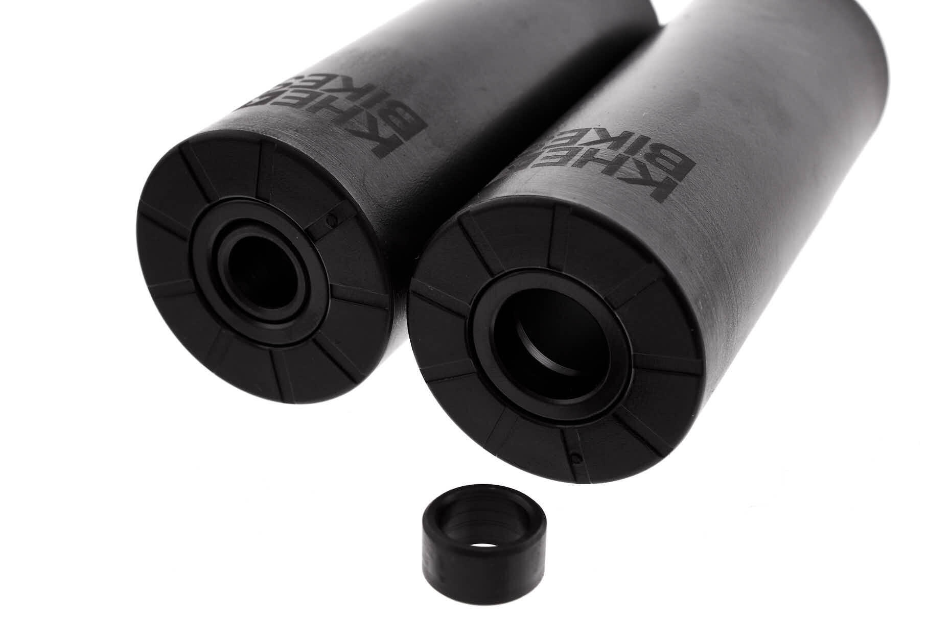 BMX Pegs PRO 2E VOLWASSENE ZWART 14MM KHEBIKES 3/5