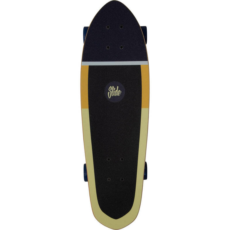 Slide Cruiser Board  28-Zoll  Stripes Yellow