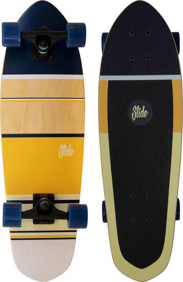 Slide Cruiser Board 28-Zoll Stripes Yellow
