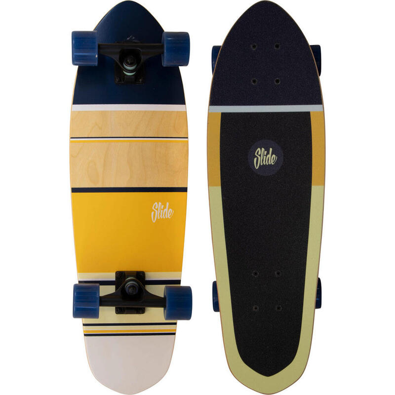 Slide Cruiser Board  28-Zoll  Stripes Yellow