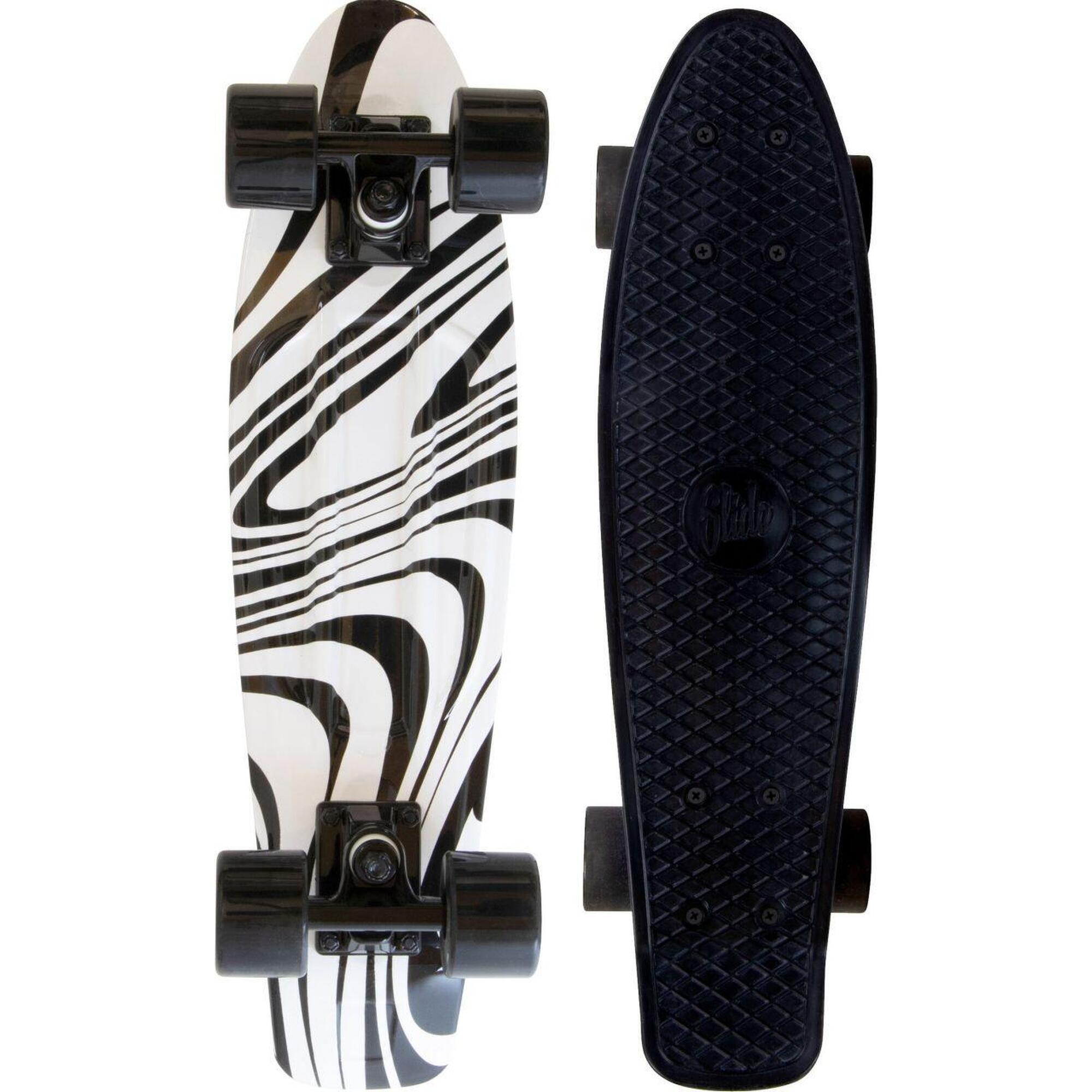 Slide Cruiser Board 22-Zoll black & white