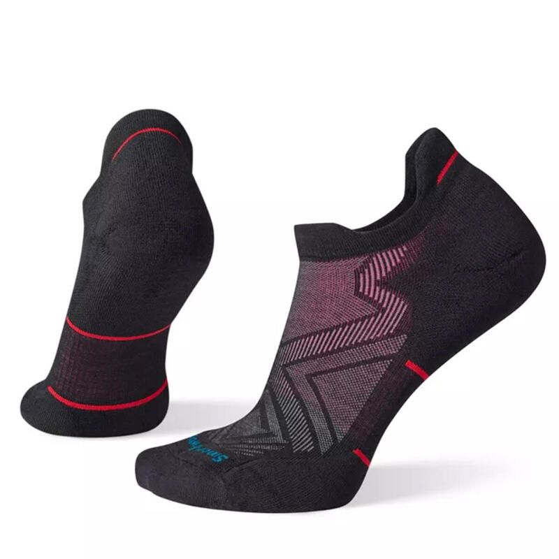 01671 Women's Run Targeted Cushion Low Ankle Running Socks - Black