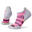 Run Targeted Cushion Stripe Low Ankle Women Socks - Bordeaux