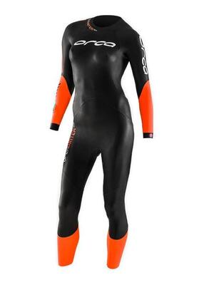 Orca Openwater Smart Neoprenanzug für Damen – Schwarz/Orange – Größe XS