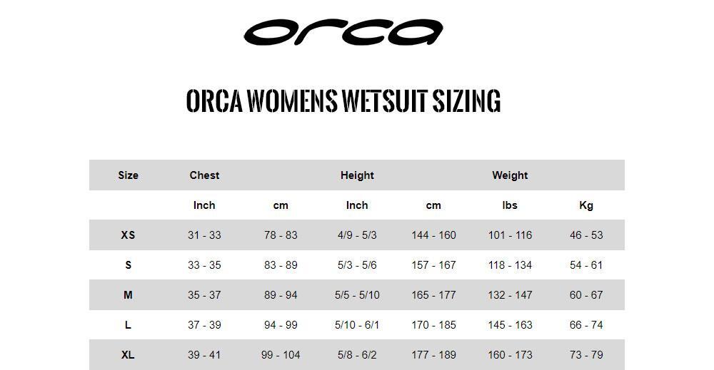 Orca Women's Openwater Smart Wetsuit - Black/ Orange - Size XS 3/3