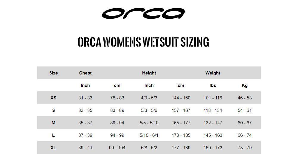 Orca Women's Openwater RS1 Thermal Wetsuit - Black/ Orange - Size XL 4/4