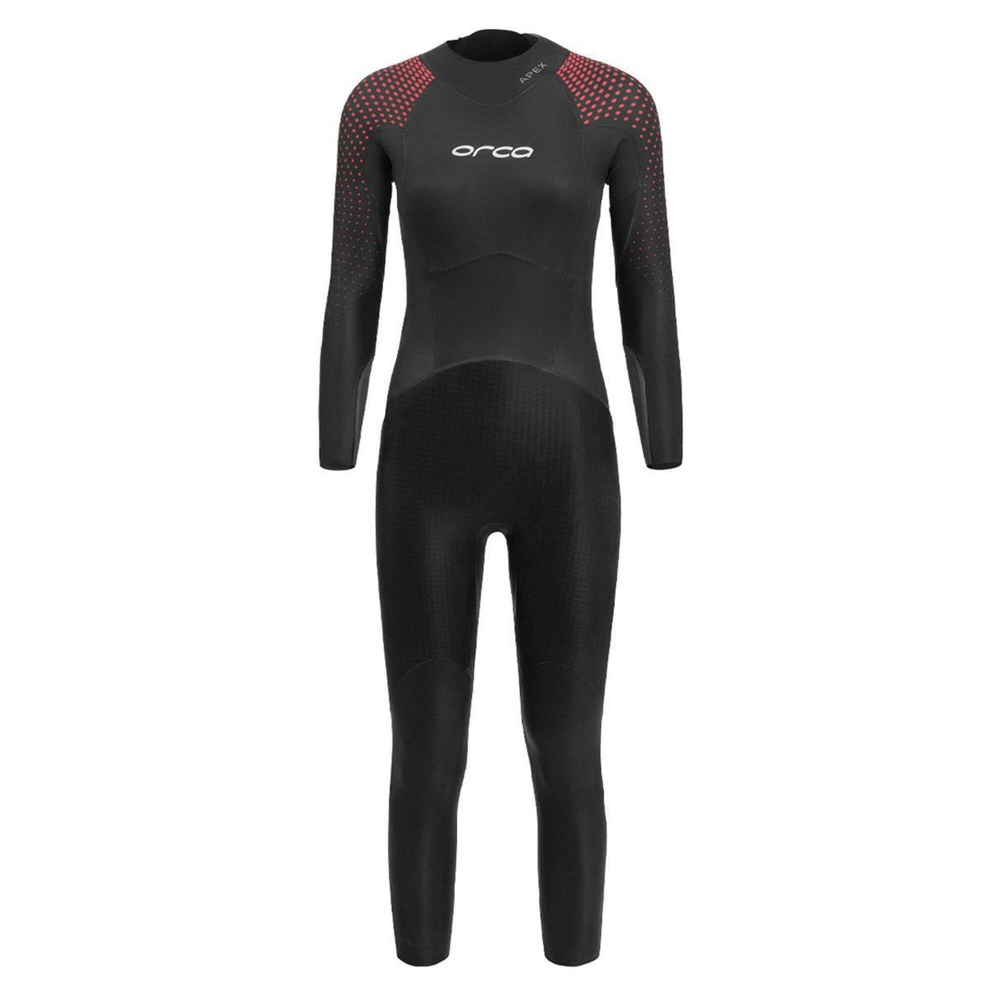 2024 Apex Float Triathlon Wetsuit - Red Buoyancy 1/4