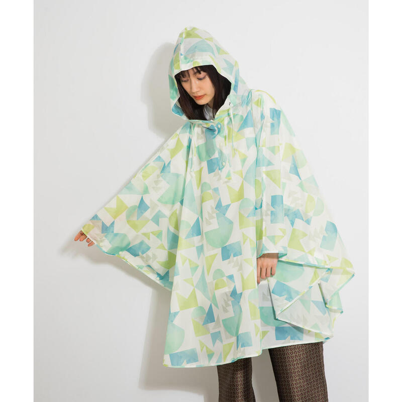 R003 Poncho - geometric puzzle (with Storage Bag)