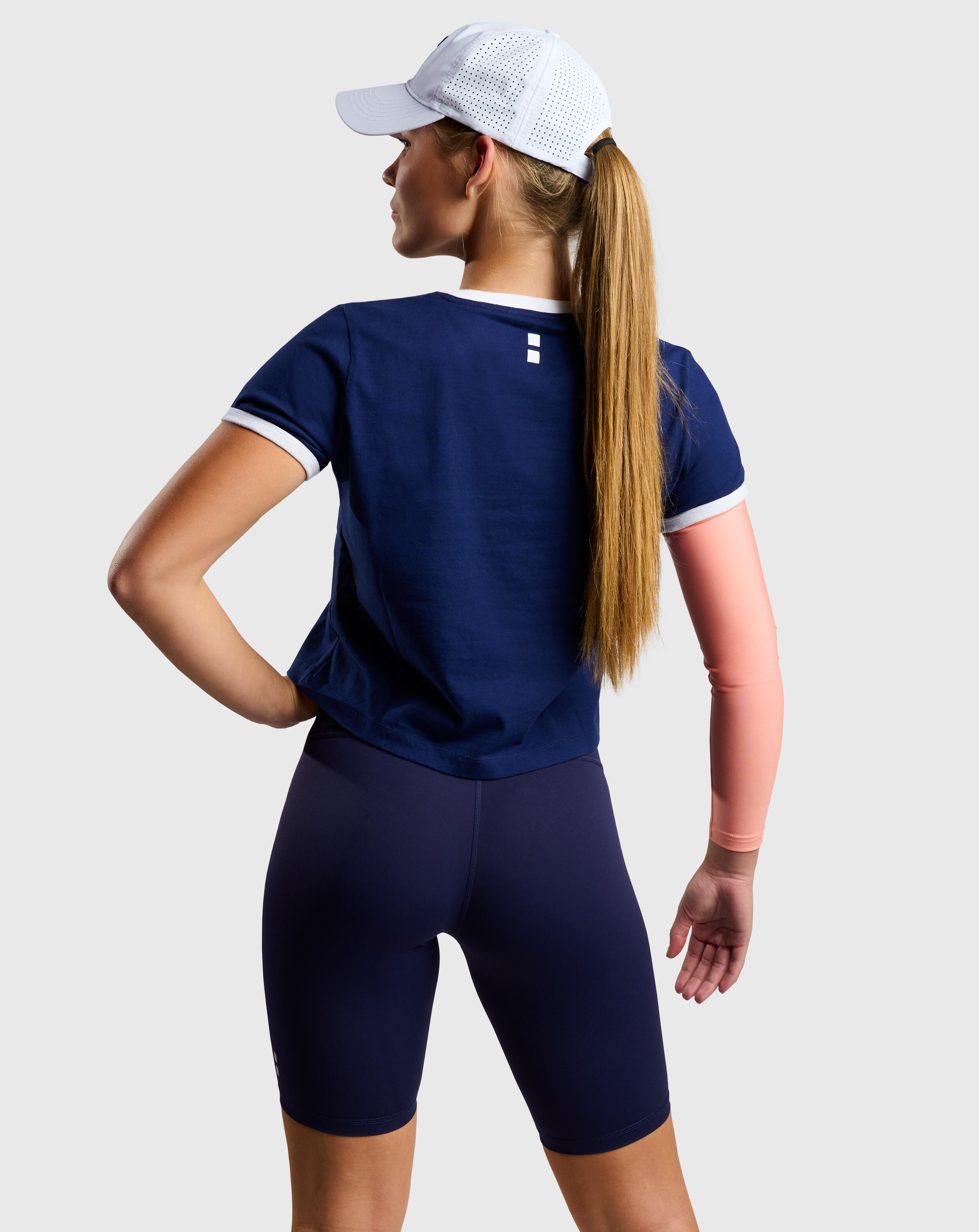 Radhose Damen Tennis/Padel Smart Marineblaue 3/3