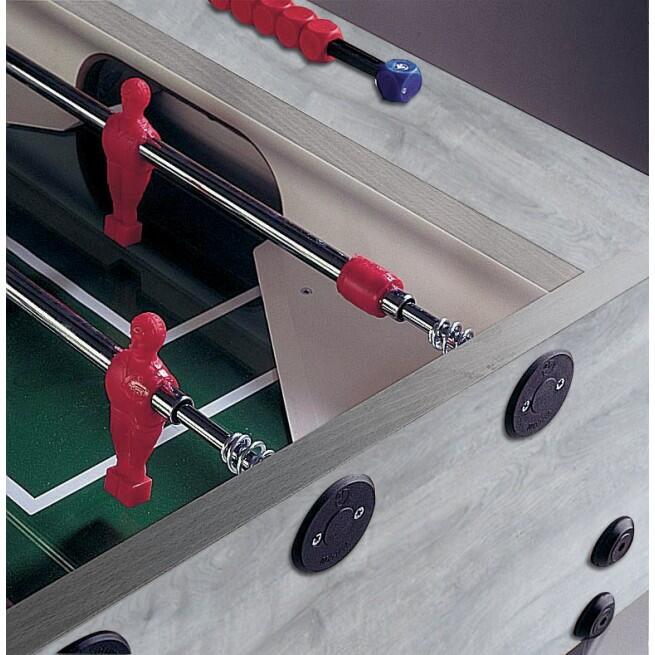 G500 Rovere grigio Calciobalilla Garlando, piano gioco vetro 3/5