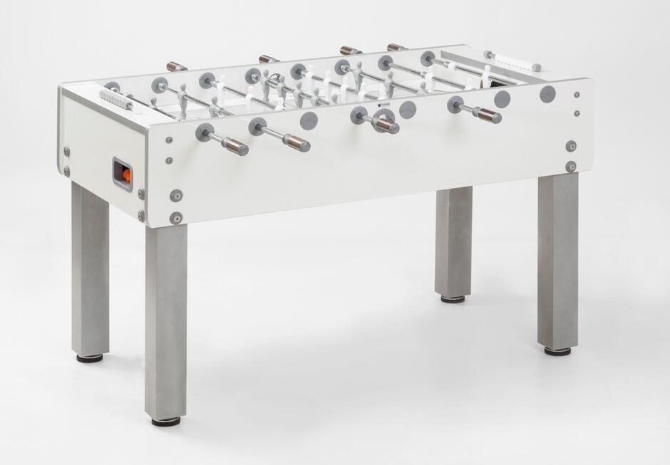 GARLANDO Calciobalilla G500 PURE WHITE Garlando, piano gioco vetro