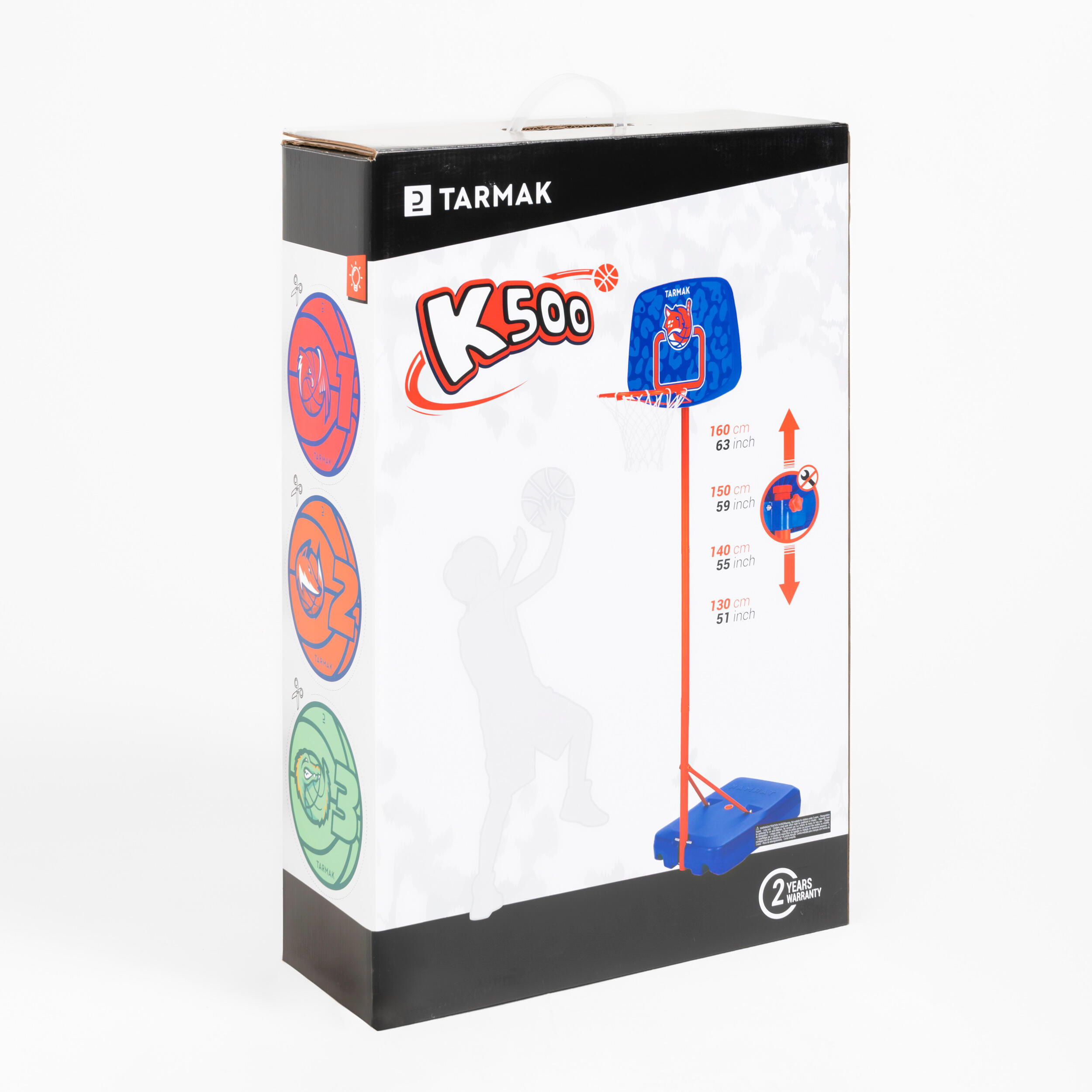 TARMAK Seconde vie - Panier de basket sur pied réglable de 1,30m à 1,60m... - EXCELLENT