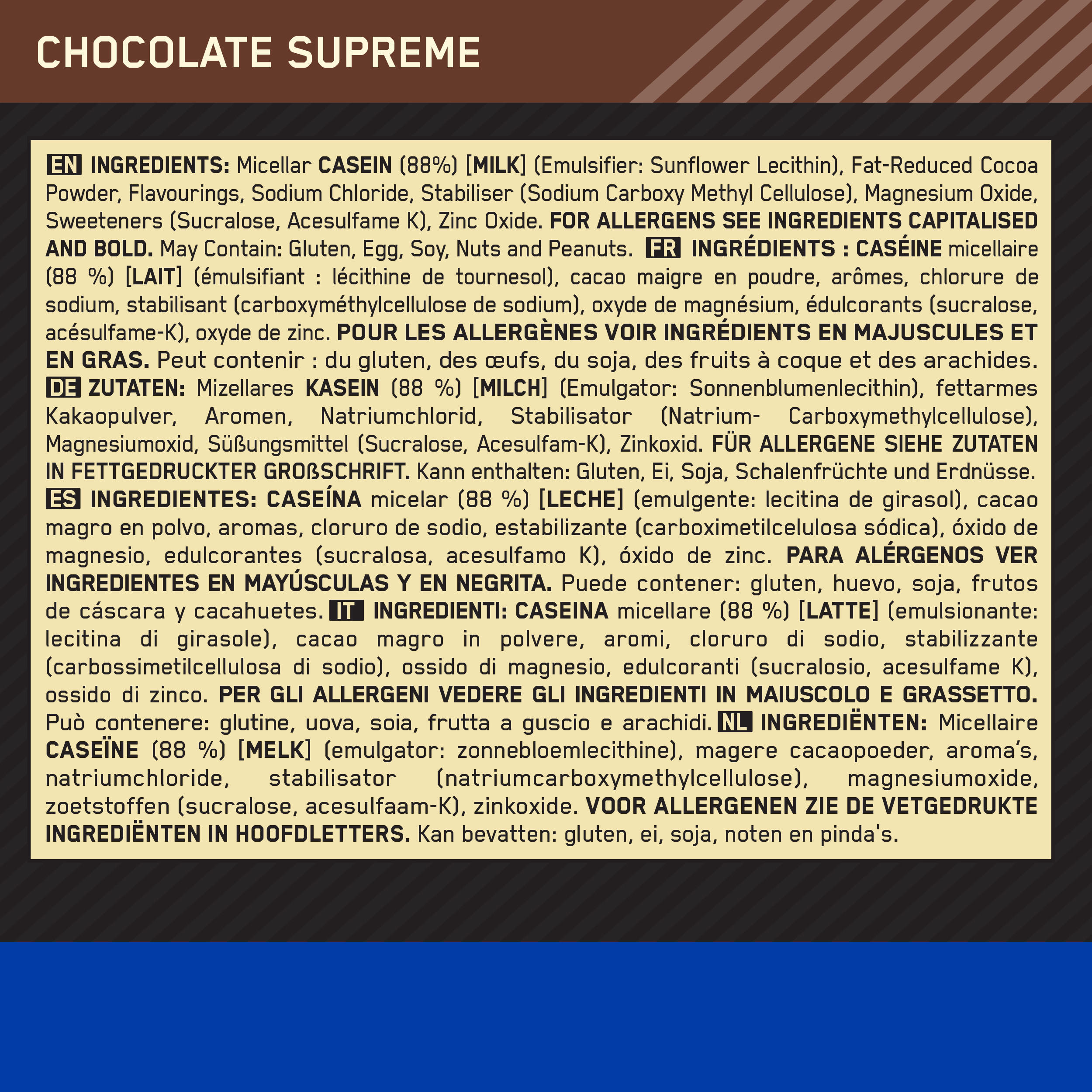 Kazeina Gold Standard - 1,8 kg Czekolada Optimum Nutrition 4/6