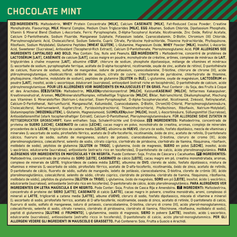 Serious Mass - Weight Gainer - Chocolate Mint - 16 Doseringen (5.45 kg)