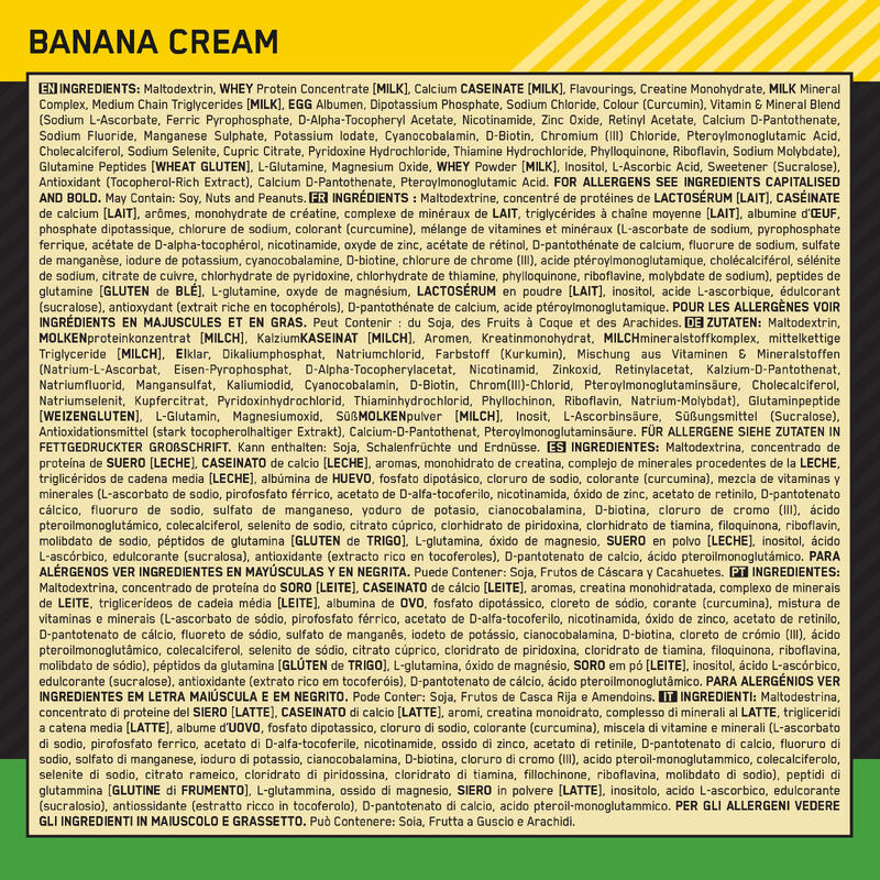 Serious Mass Banane 8 Portionen (2727 Gramm)