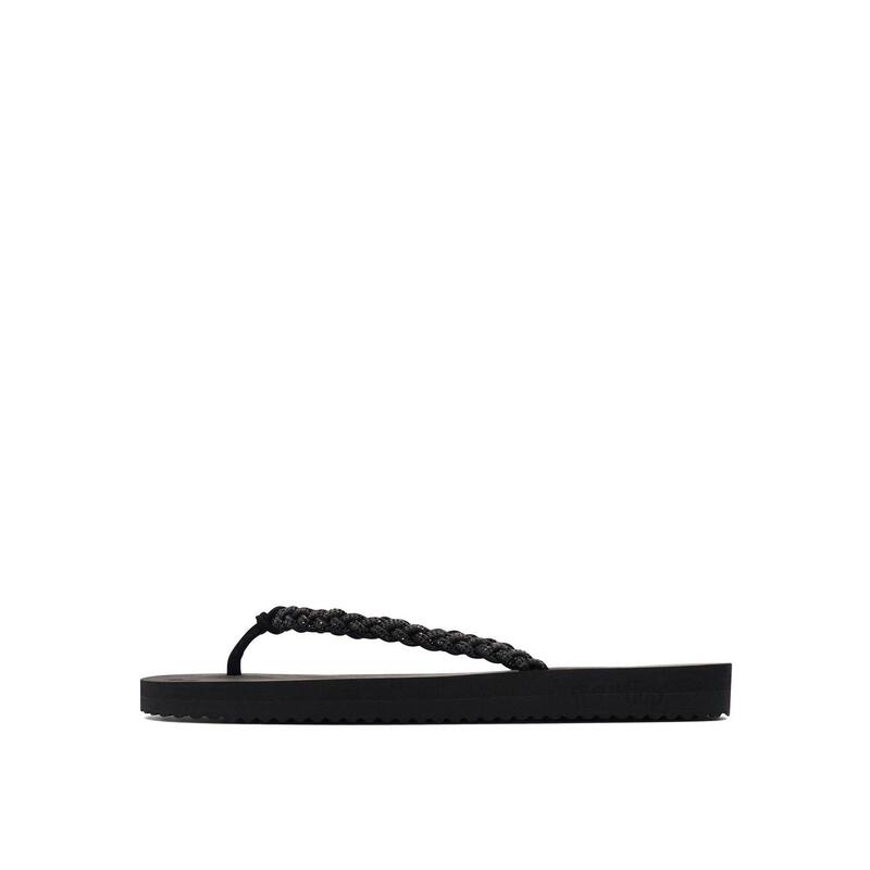 Damen Flip Flop Zehentrenner flip*glitter Black