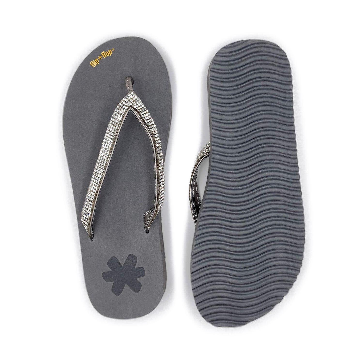 Femme tongs flip*glam Acier 3/7