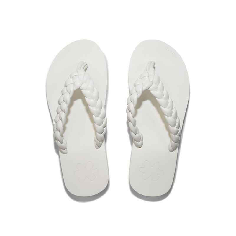 Damen Flip Flop Zehentrenner flip*weave White
