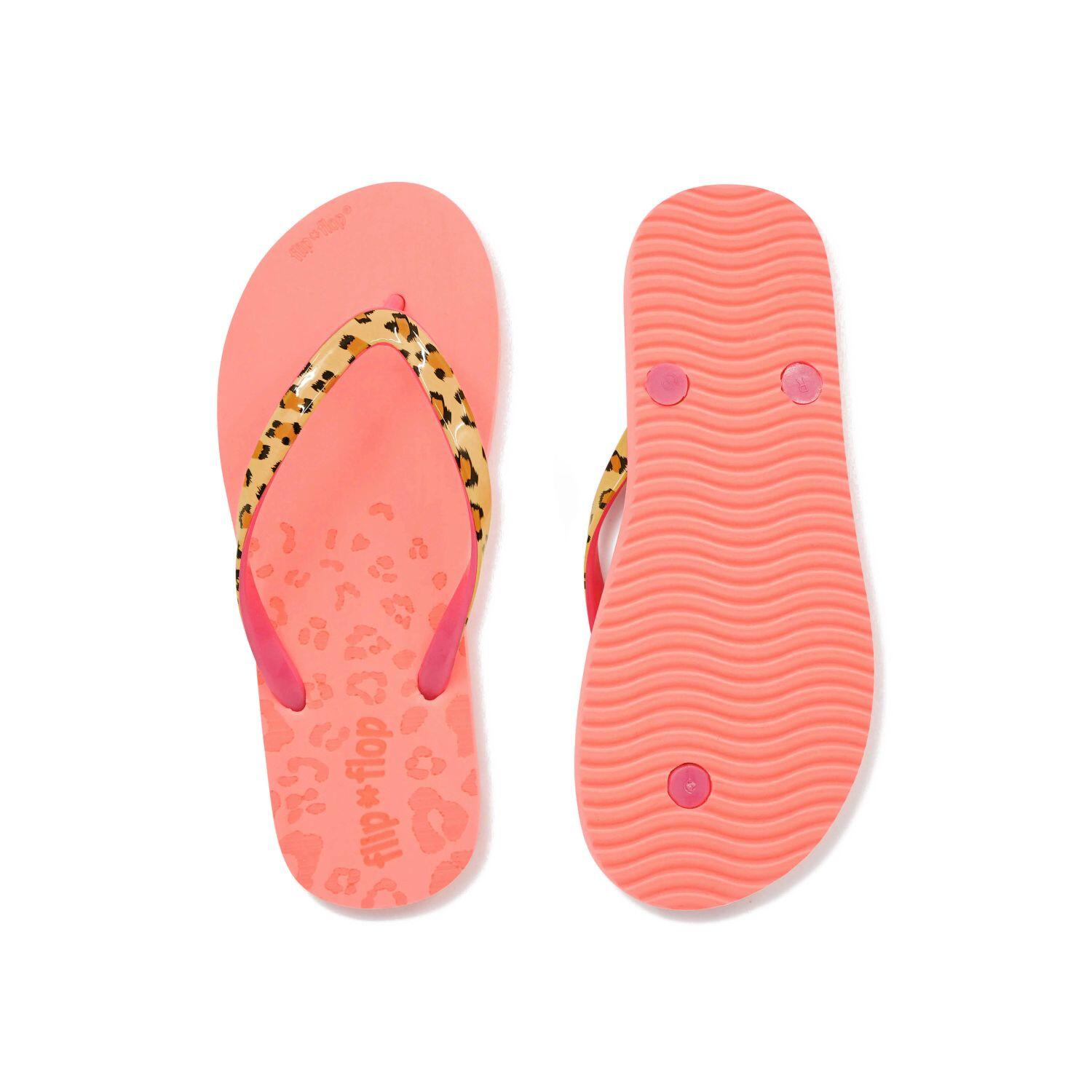 Femme Tongs easy*leo Néon Pêche 3/4