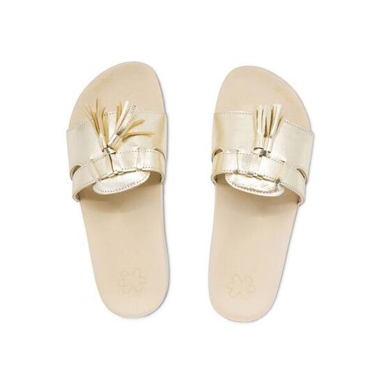 Damen Sandale pool*tassel Silver