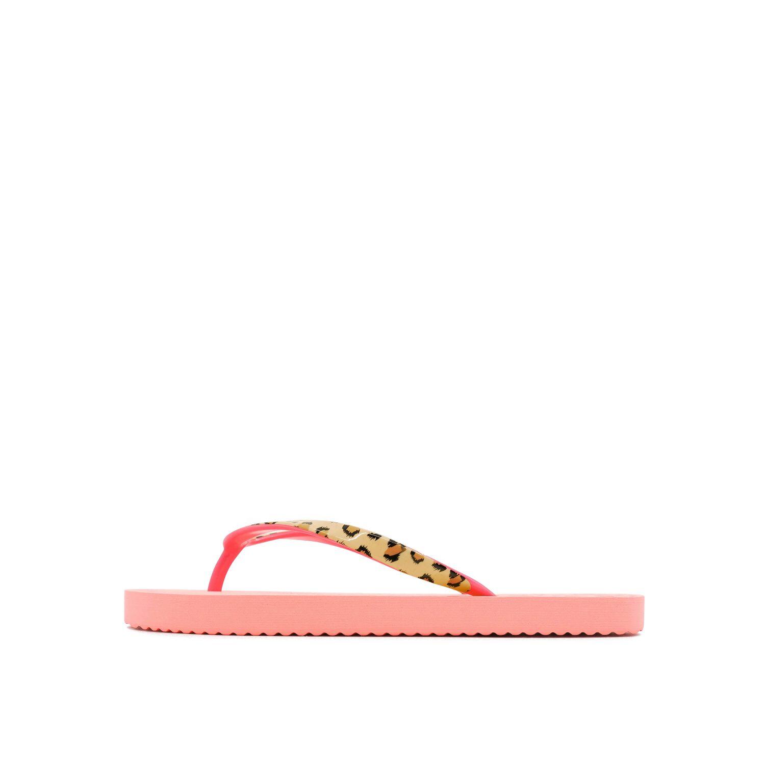 Femme Tongs easy*leo Néon Pêche 2/4