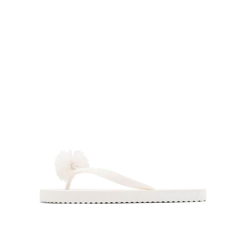 Damen Flip Flop Zehentrenner originals*fluffy White