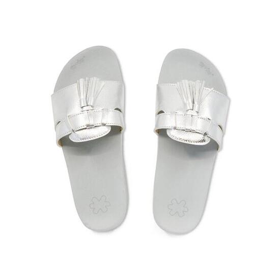 Damen Sandale pool*tassel Silver