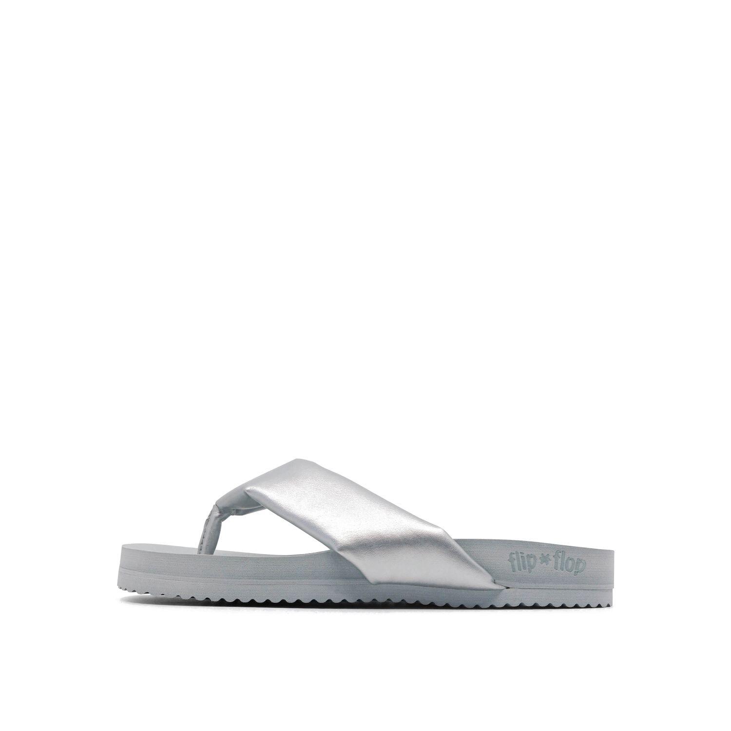 Femme tongs toe*fine Argent 2/4