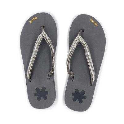 Dames teenslippers flip*glam wit