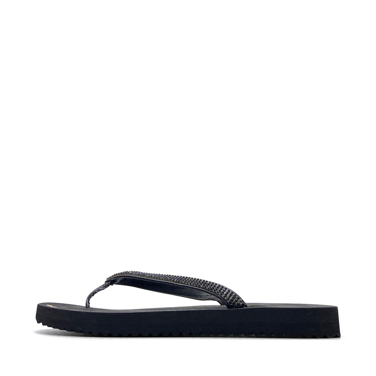 Femme tongs flip*glam Noir 2/4