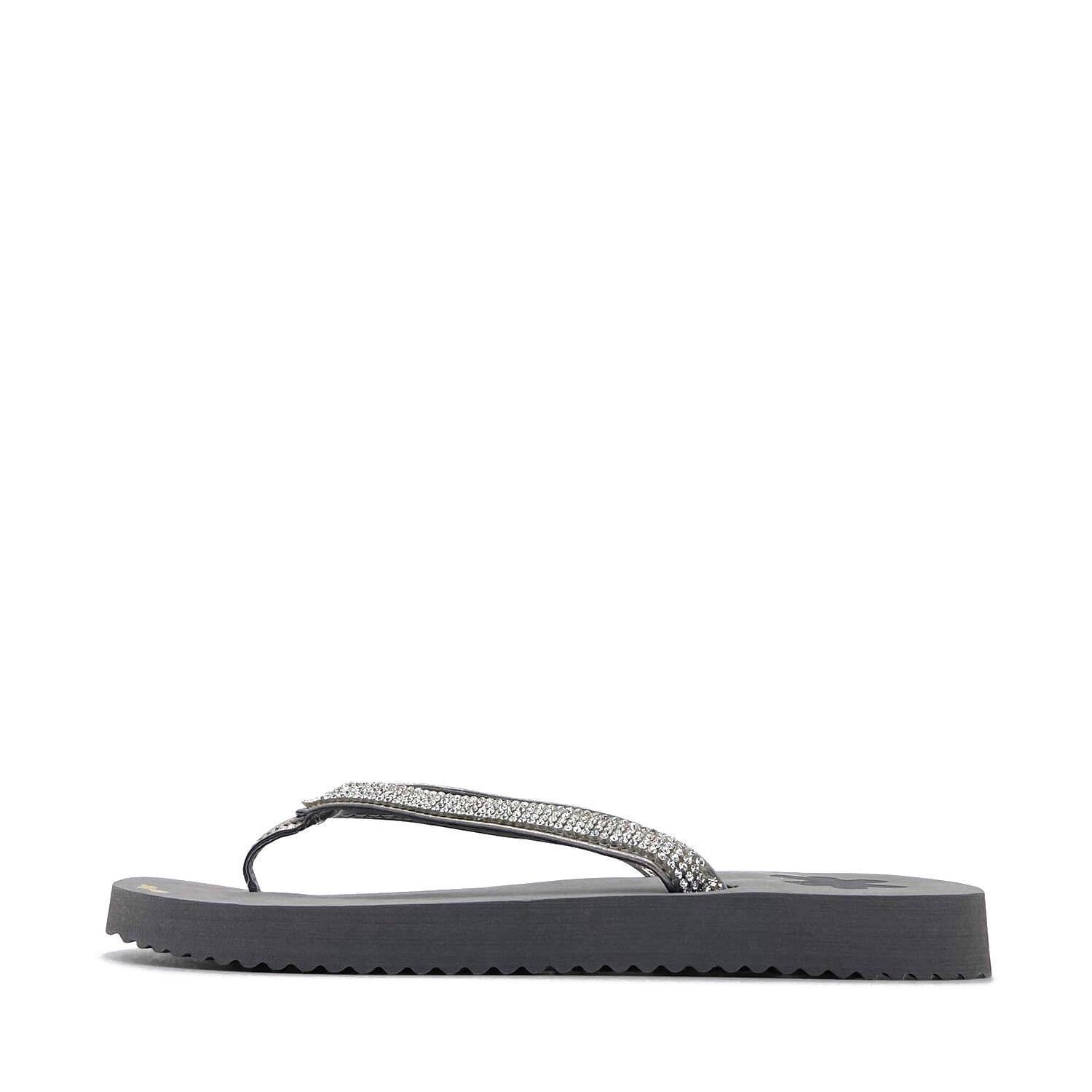 Femme tongs flip*glam Acier 2/7