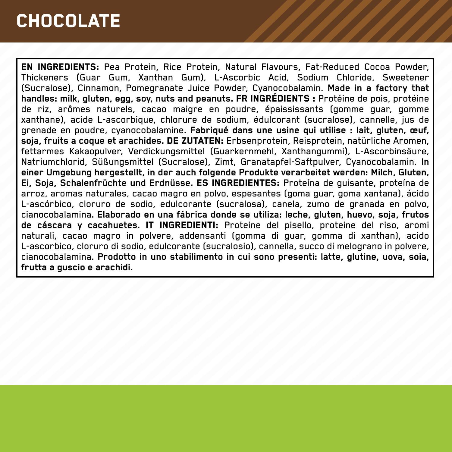 Protéine vegan - Gold Standard 100% Plant - Double Chocolat 684g 4/6