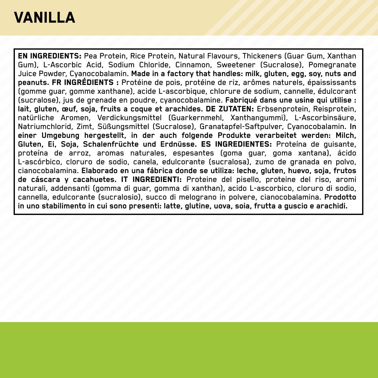 Protéine vegan - Gold Standard 100% Plant - Crème à la Vanille Française 684g 4/6