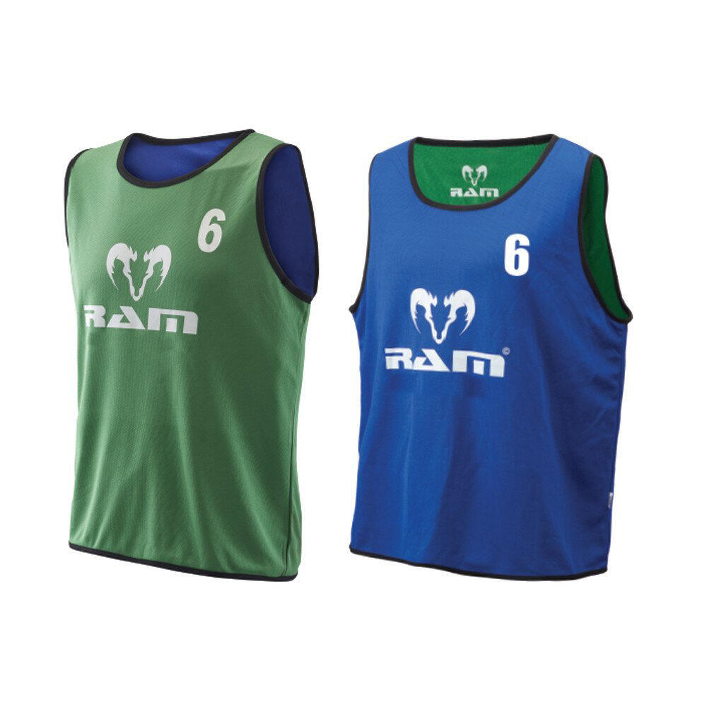 RAM RUGBY Numbered Reversible Training Bibs - Set of 15