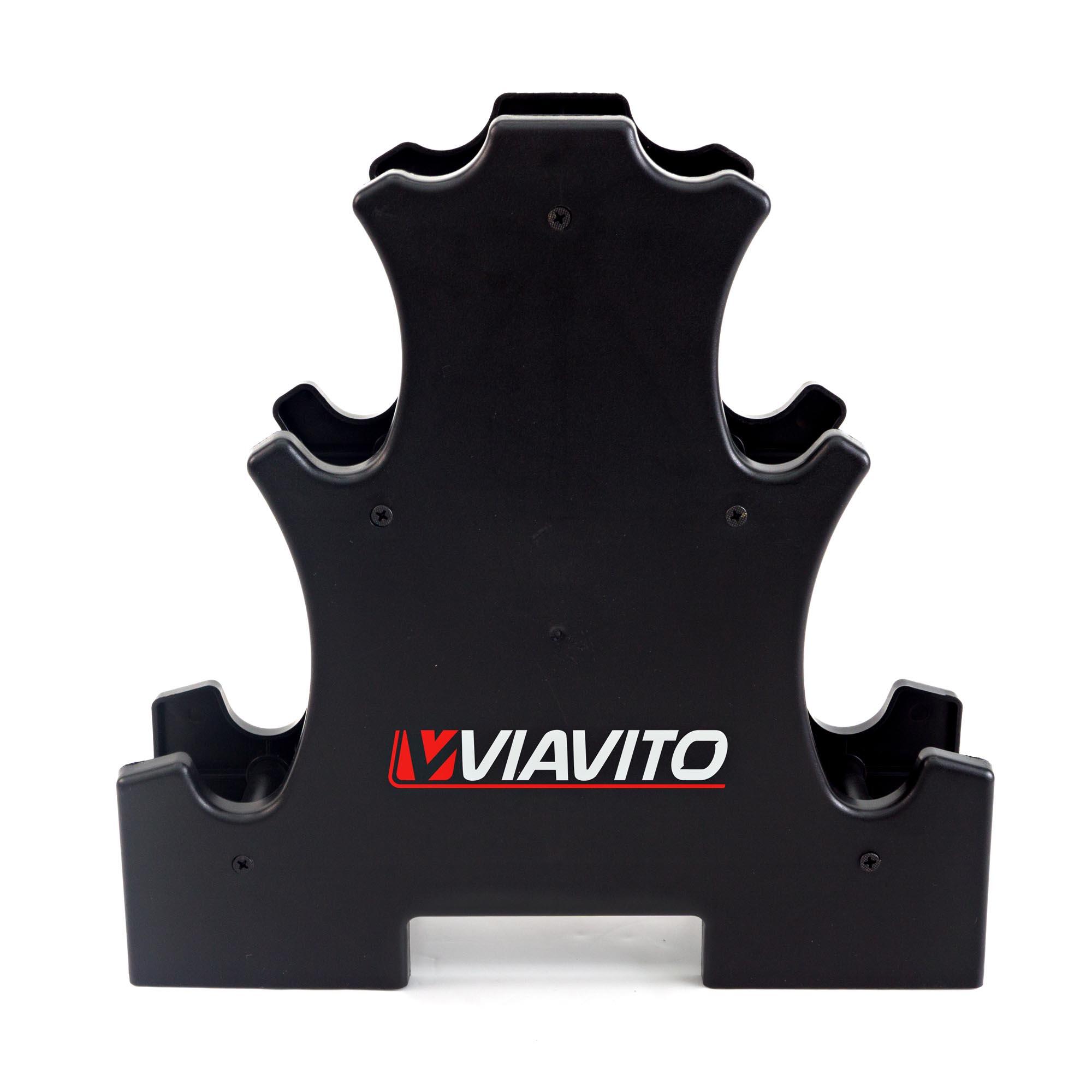 Viavito 12kg Dumbbell Weights Set with Stand 5/6