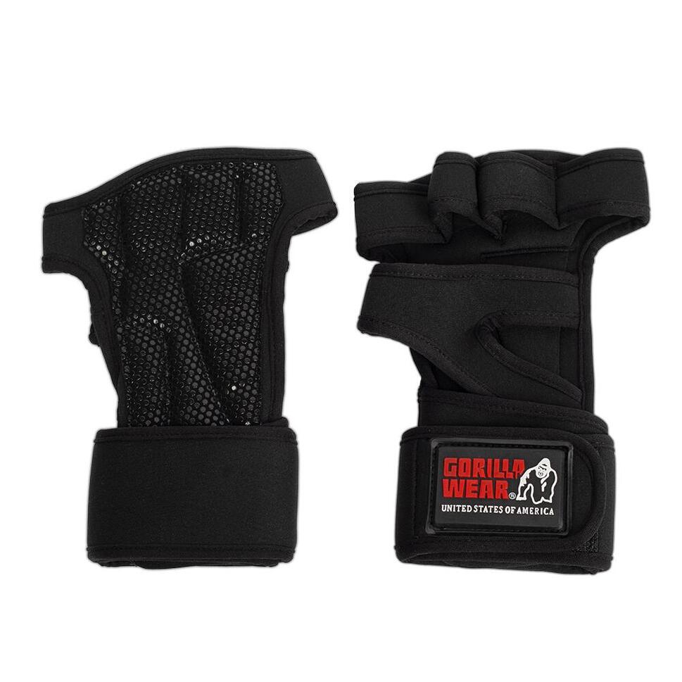 Yuma Weight Lifting Workout Gloves Black GORILLA WEAR Decathlon.nl