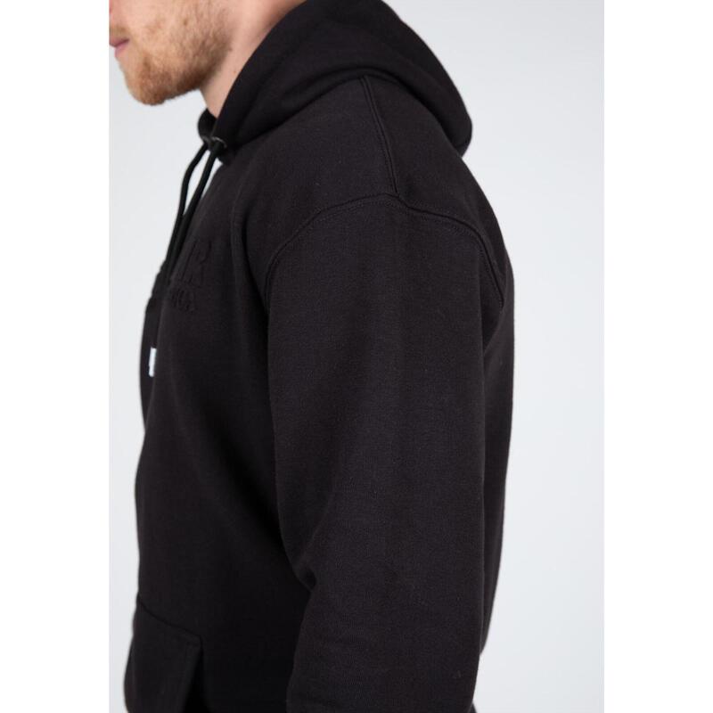 übergroßer Hoodie - Crowley - Schwarz