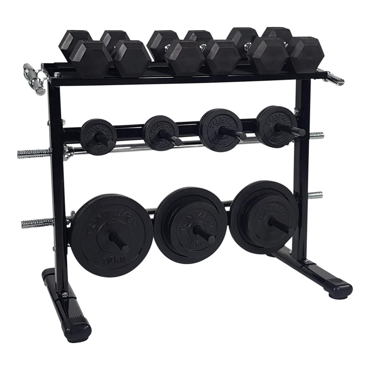 Tunturi Dumbbell discs and dumbbell racks