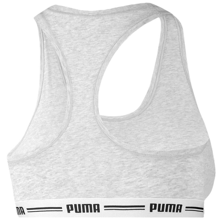 Puma Racer Back Top soutien-gorge de sport femme gris XL 3/4