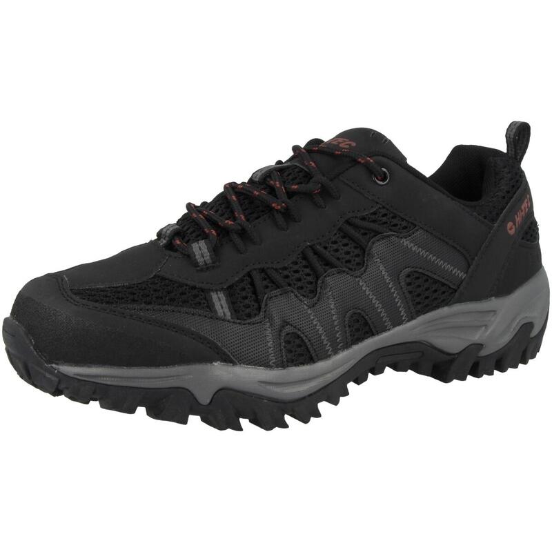 HI-TEC Hi-Tec Jaguar Wandelschoenen Lage Hiel ZWART/GRIJS/RODE 46