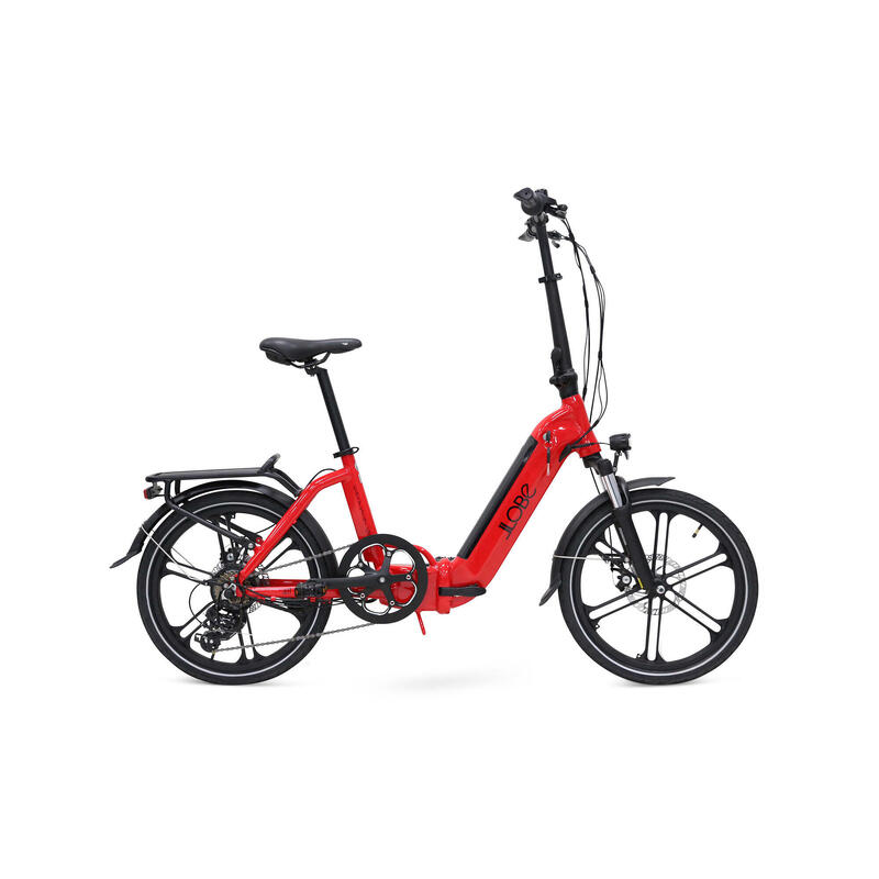 Vélo pliant électrique, EasyStar Gala, 20 pouces, 10Ah, 7 sp, rouge