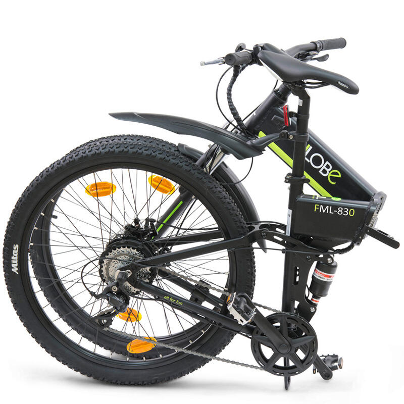 VTT électrique, entièrement pliable, FML 830, 9 vitesses, 10,4 Ah, noir