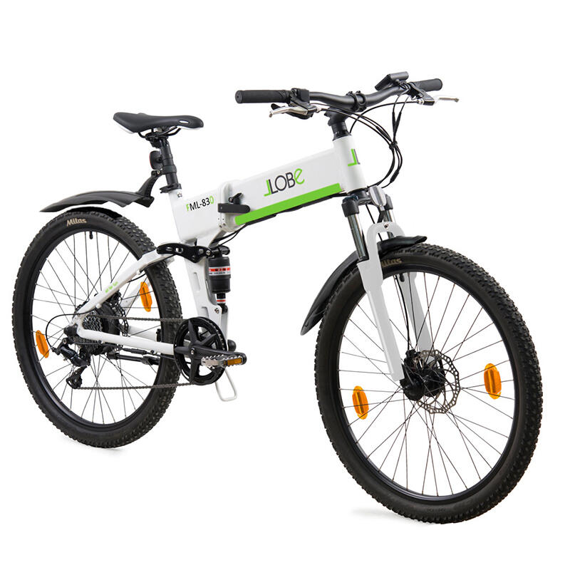 Elektro-Mountainbike, Fully, faltbar, FML 830, 9 Sp, 10,4 Ah, Weiß