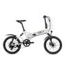 Vélo pliant électrique, City III, 20 pouces, 7 vitesses, 21 kg, 10,4 Ah, blanc