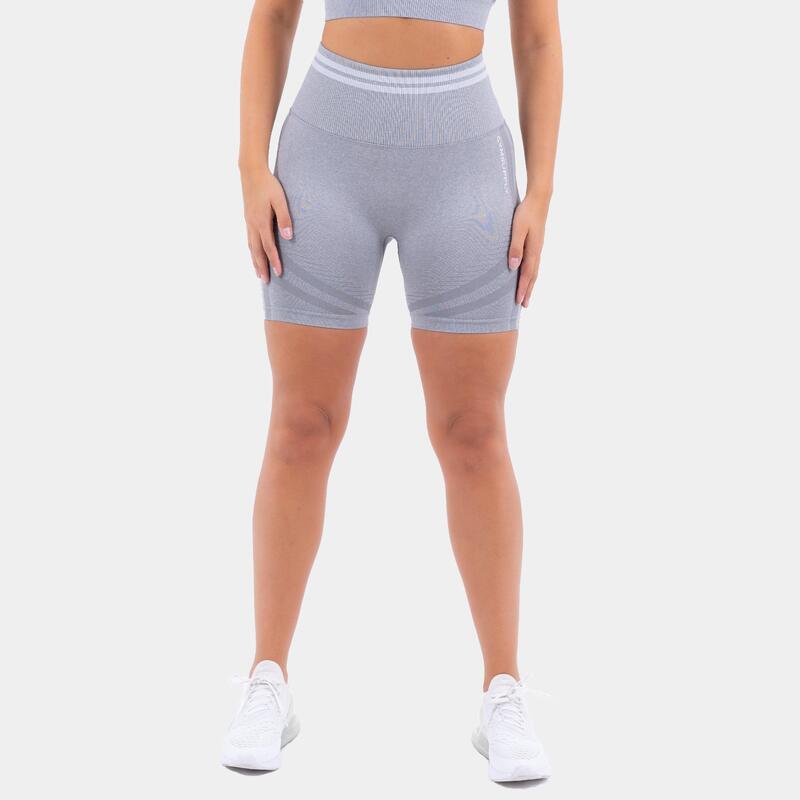 Contour seamless scrunch shorts Femme - Gris