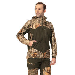 La veste de chasse Iron 2 en camouflage 3DX, avec membrane, est pour les hommes.
