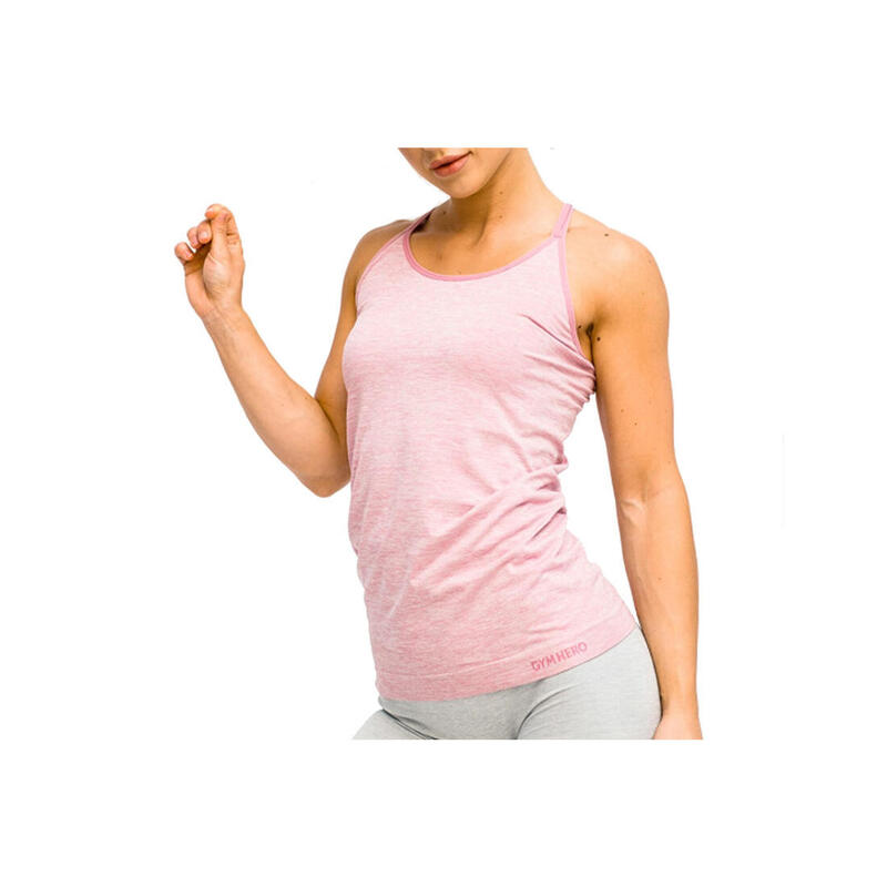 Női rövid ujjú póló, GymHero L.A Classic Basic Tee, lila